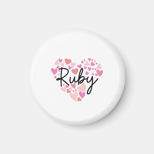 Aimant J'aime Ruby (Devant)