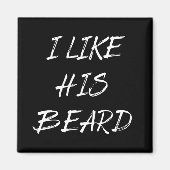 Aimant j'aime sa barbe (Devant)