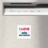 Aimant J'aime Saint-Marin (In Situ (Lave-vaisselle))