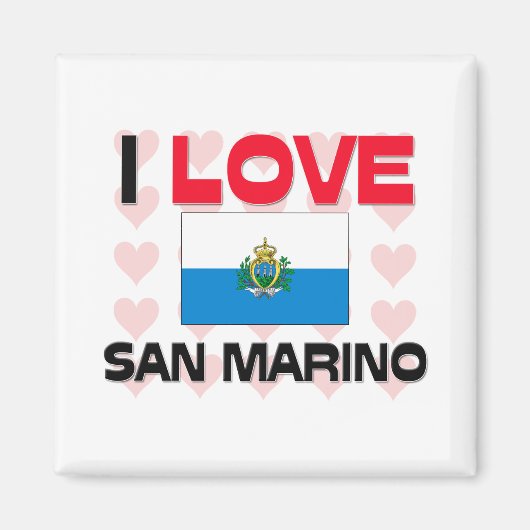 Aimant J'aime Saint-Marin (Devant)