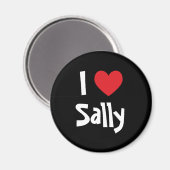 Aimant J'aime Sally (Recto/Verso)