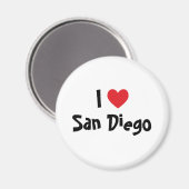 Aimant J'aime San Diego (Recto/Verso)
