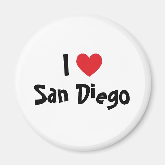Aimant J'aime San Diego (Devant)