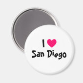 Aimant J'aime San Diego (Recto/Verso)