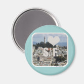 Aimant J'aime San Francisco (Recto/Verso)