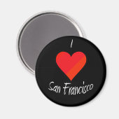 Aimant J'aime San Francisco (Recto/Verso)