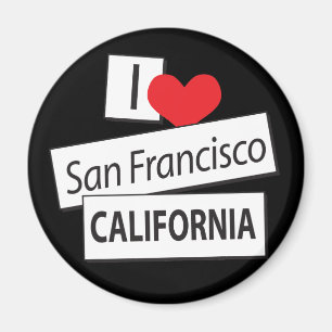 Aimant J'aime San Francisco la Californie