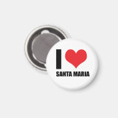 Aimant J'aime Santa Maria (Recto/Verso)