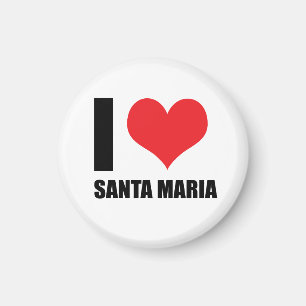 Aimant J'aime Santa Maria