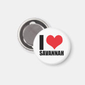 Aimant J'aime Savannah (Recto/Verso)