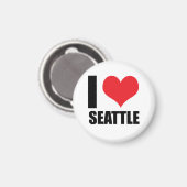Aimant J'aime Seattle (Recto/Verso)
