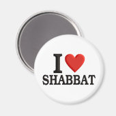 Aimant J'aime Shabbat (Recto/Verso)