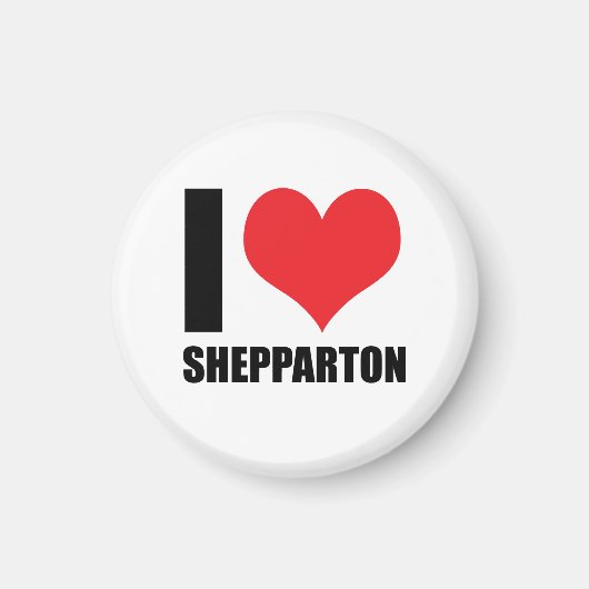 Aimant J'aime Shepparton (Devant)