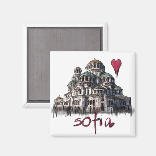 Aimant J'aime Sofia (Recto/Verso)