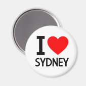Aimant J'aime Sydney (Recto/Verso)