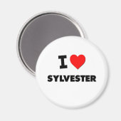 Aimant J'aime Sylvester (Recto/Verso)