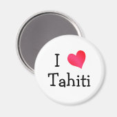 Aimant J'aime Tahiti (Recto/Verso)