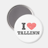 Aimant J'aime Talinn (Recto/Verso)