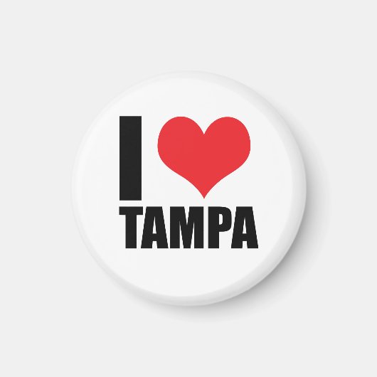 Aimant J'aime Tampa (Devant)