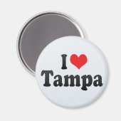 Aimant J'aime Tampa (Recto/Verso)