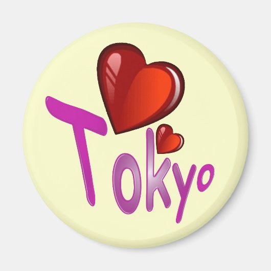 Aimant J'Aime Tokyo ! (Devant)