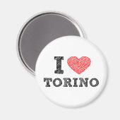 Aimant J'aime Torino (Recto/Verso)