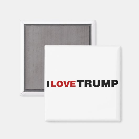 Aimant J'aime Trump (Recto/Verso)