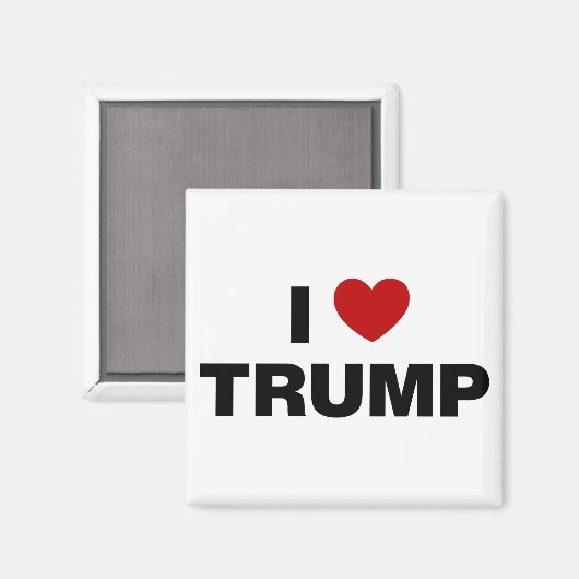 Aimant J'aime Trump (Recto/Verso)