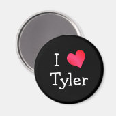 Aimant J'aime Tyler (Recto/Verso)