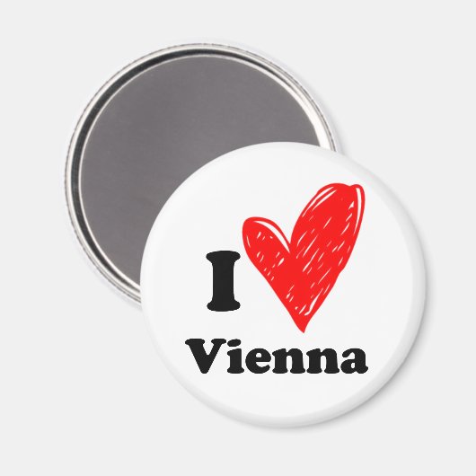 Aimant J'aime Vienne (Recto/Verso)