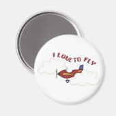 Aimant J'Aime Voler (Recto/Verso)