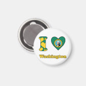 Aimant J'aime Washington (Recto/Verso)
