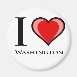 Aimant J'aime Washington
