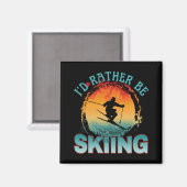 Aimant j'aimerais mieux skier (Recto/Verso)