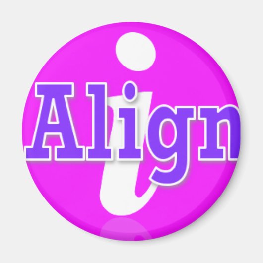 Aimant j'aligne l'aimant (Devant)