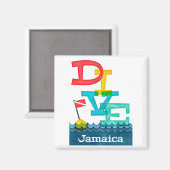 Aimant Jamaica Dive (Recto/Verso)