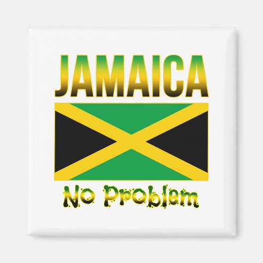 Aimant Jamaica Flag No Problem (Devant)