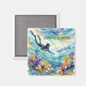Aimant Jamaica happy (Recto/Verso)