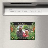 Aimant Jamaican Tropical Wedding Anniversary Add Photo (In Situ (Lave-vaisselle))