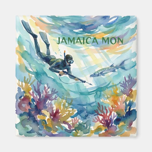 Aimant Jamaïque heureuse (Devant)