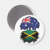 Aimant Jamaïque Jamaïcaine Australie racine arbre (Recto/Verso)