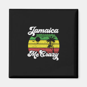 Aimant Jamaïque Me Crazy Rasta Roots Rock Reggae Jamaïcai