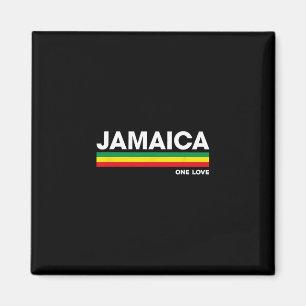 Aimant Jamaïque Rétro Reggae Couleur Rs Jamaïcain Vacance