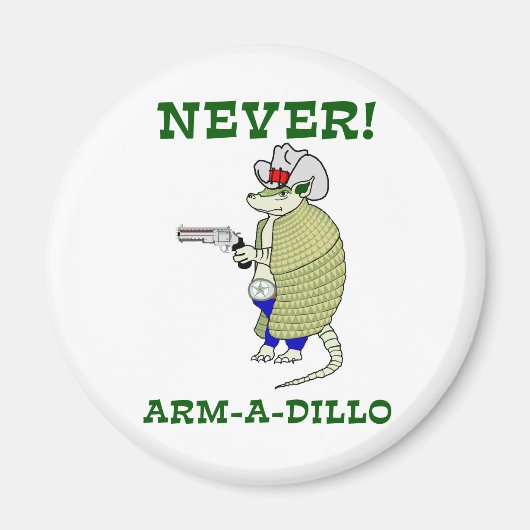 Aimant Jamais Arm-A-Dillo (Devant)