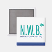 Aimant Jamais sans jumelles (Recto/Verso)