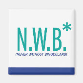 Aimant Jamais sans jumelles (Devant)