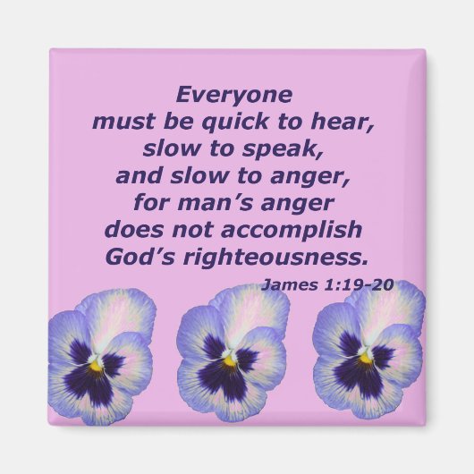 Aimant James 1:19-20 (Devant)
