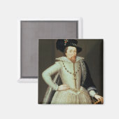 Aimant James I, portrait mi-long (Recto/Verso)
