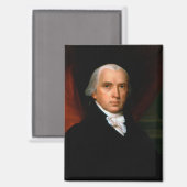 Aimant James Madison 4e Président des États-Unis (Recto/Verso)