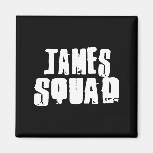 Aimant James Squad Name Funny James (Devant)